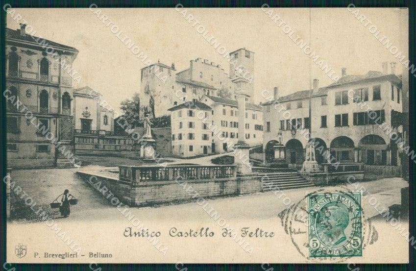 Belluno Feltre Castello cartolina QT3737 – fronte