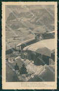 Belluno Passo Tre Croci Nevicata Slitte cartolina QT3743 – fronte