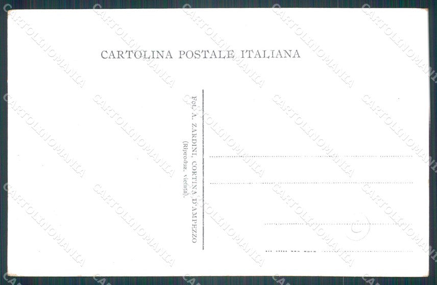 Belluno Cortina d'Ampezzo Costumi cartolina QT3745 – retro