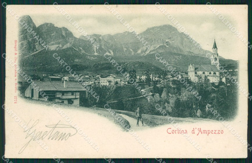 Belluno Cortina d'Ampezzo cartolina QT3750 – fronte