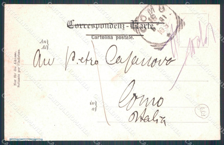 Belluno Cortina d'Ampezzo Mone Antelao cartolina QT3758 – retro