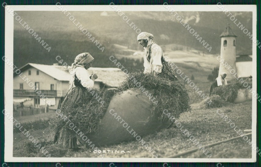 Belluno Cortina d'Ampezzo Costumi Foto cartolina QT3759 – fronte