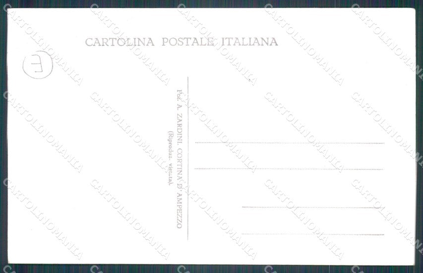 Belluno Cortina d'Ampezzo Costumi Foto cartolina QT3759 – retro