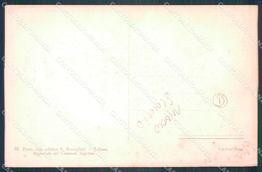 Belluno Agordo Costumi ANGOLINO SCOLLATO cartolina QT3767 – retro