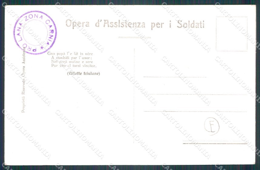 Belluno Cortina d'Ampezzo Costumi Villotte Friulane cartolina QT3768 – retro