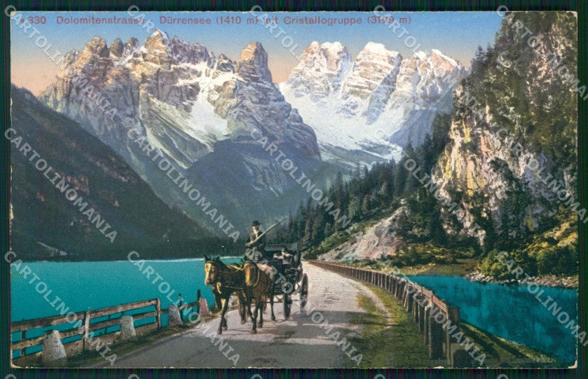 Belluno Monti Gruppo del Cristallo Carrozza cartolina QT3775 – fronte