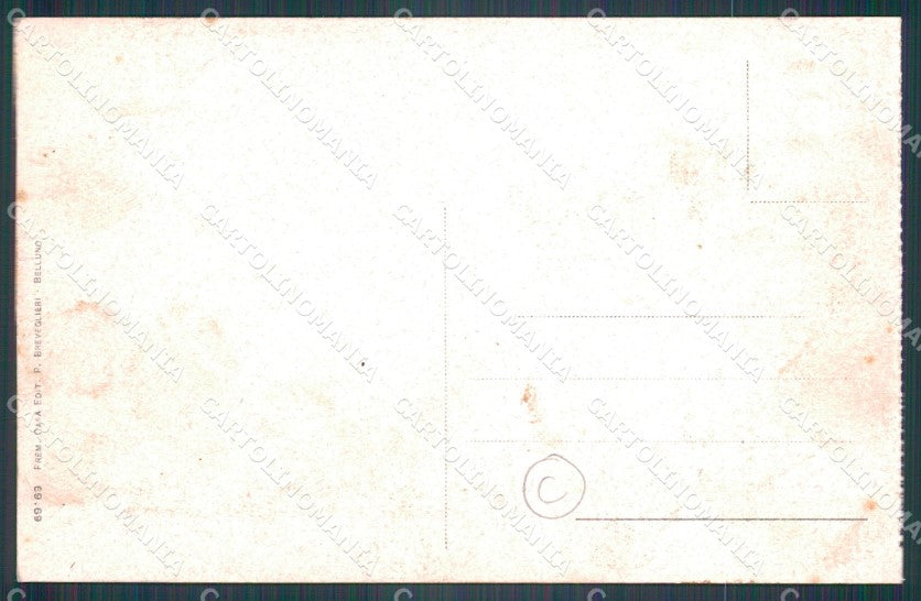 Belluno Pieve di Cadore Costumi cartolina QT3776 – retro