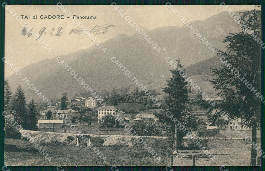 Belluno Tai di Cadore PIEGHINA cartolina QT3780 – fronte