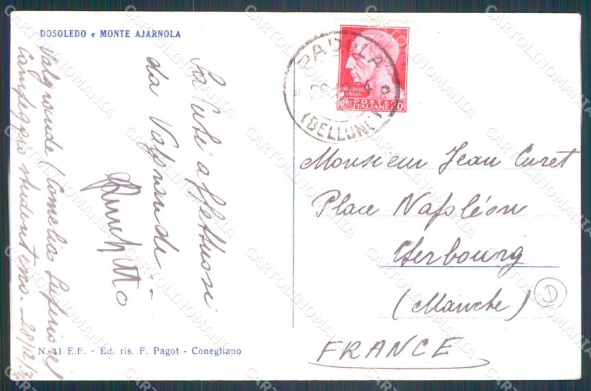 Belluno Comelico Superiore Dosoledo Foto cartolina QT3789 – retro
