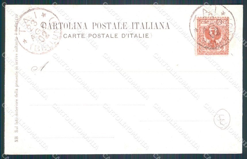 Belluno Tai di Cadore cartolina QT3790 – retro