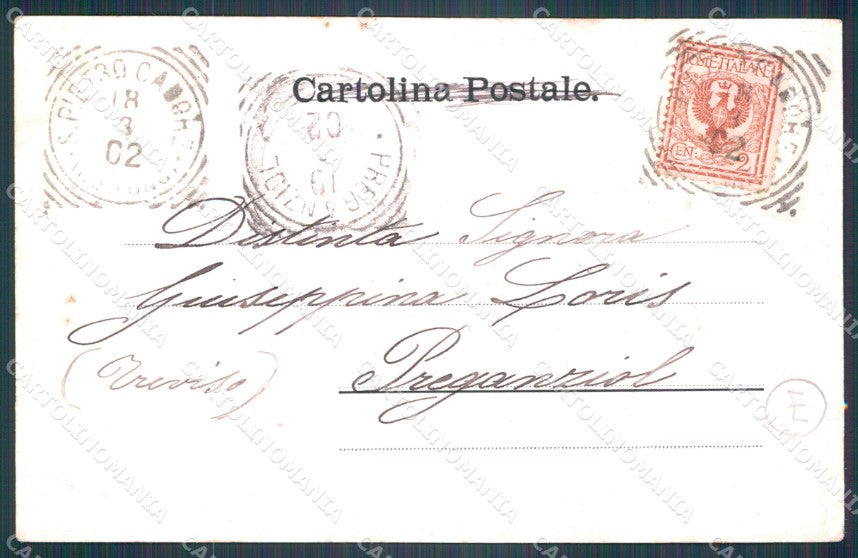 Belluno Santo Stefano di Cadore cartolina QT3793 – retro