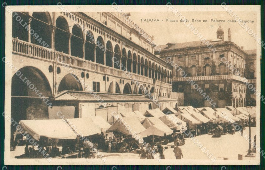 Padova Città Piazza delle Erbe Mercato cartolina QT3811 – fronte