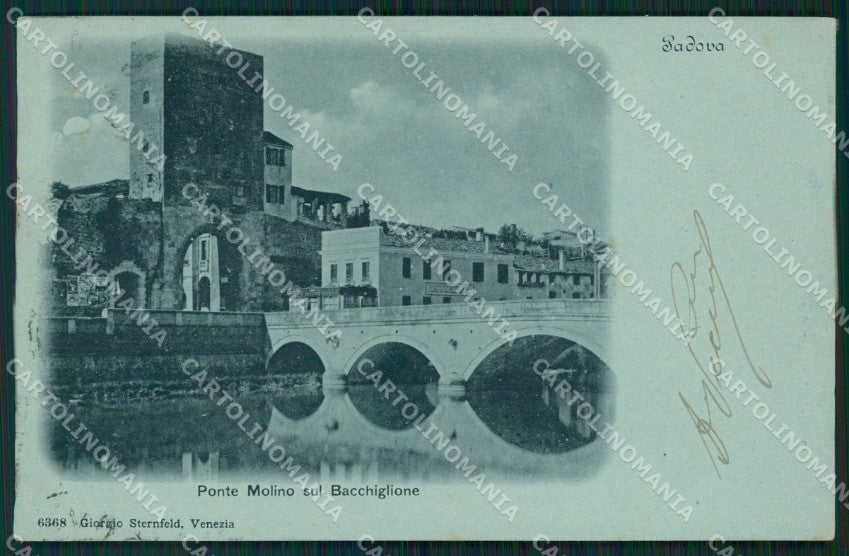 Padova Città Ponte Molino cartolina QT3812 – fronte