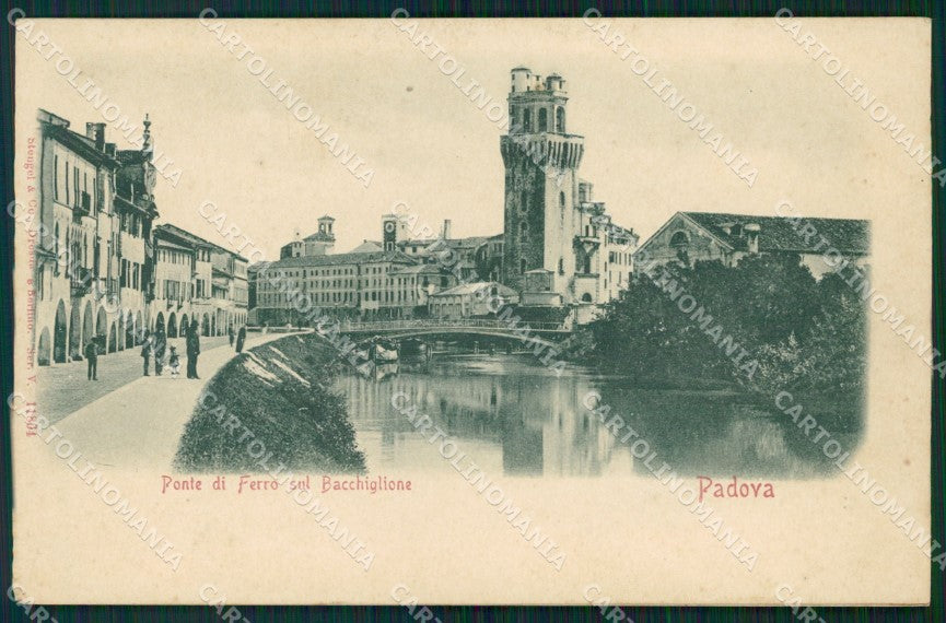 Padova Città Ponte di Ferro Rilievo cartolina QT3820 – fronte
