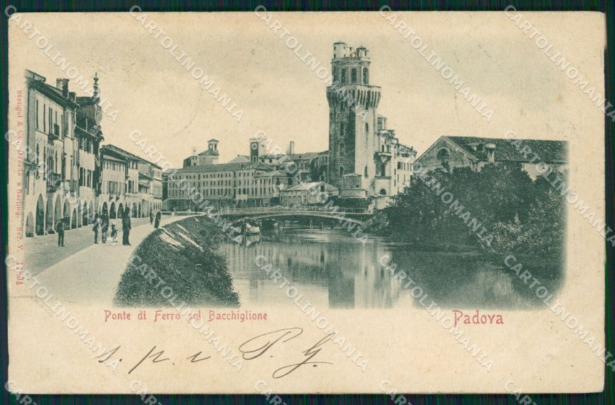 Padova Città Ponte di Ferro Rilievo cartolina QT3822 – fronte