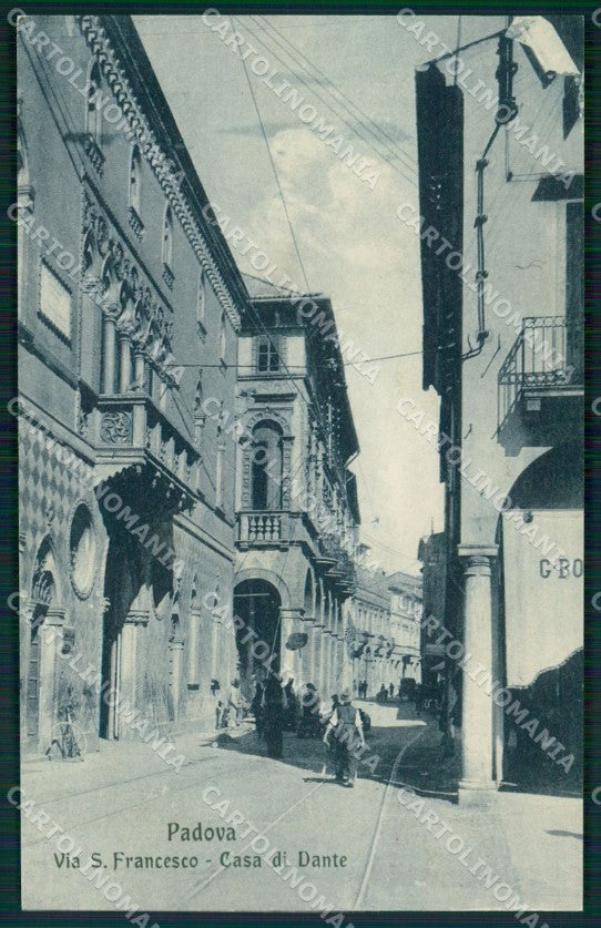 Padova Città Casa di Dante cartolina QT3833 – fronte