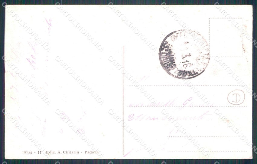 Padova Città Caserma Distretto Militare cartolina QT3837 – retro