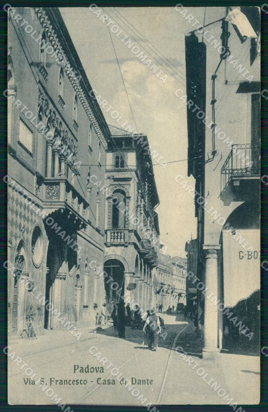 Padova Città Casa di Dante cartolina QT3840 – fronte