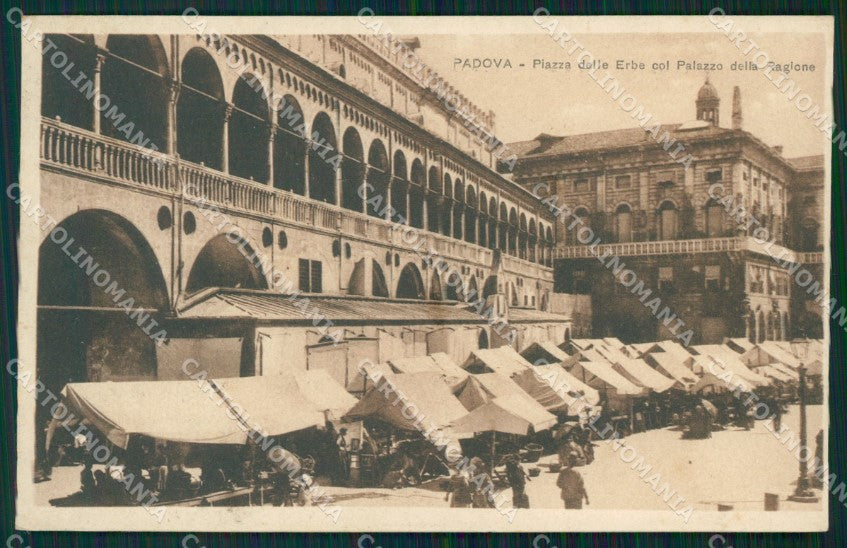 Padova Città Piazza delle Erbe Mercato cartolina QT3843 – fronte