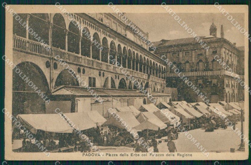 Padova Città Piazza delle Erbe Mercato cartolina QT3848 – fronte