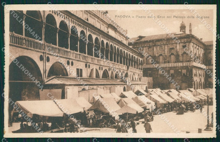 Padova Città Piazza Erbe Palazzo Ragione Mercato cartolina QT3857 – fronte