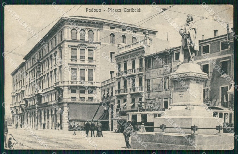 Padova Città Garibaldi Tram cartolina QT3861 – fronte
