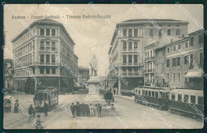 Padova Città Garibaldi Tram cartolina QT3865 – fronte