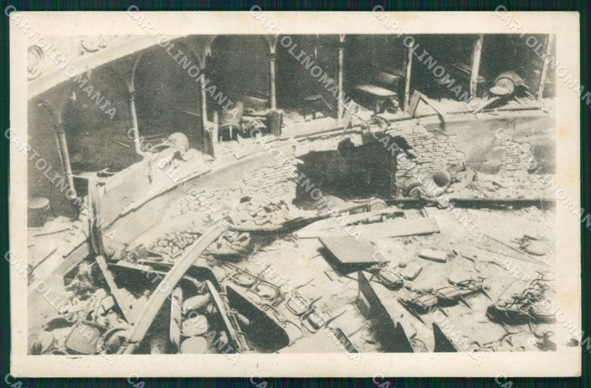 Padova Città Teatro Verdi Rovine di Guerra PIEGA cartolina QT3870 – fronte