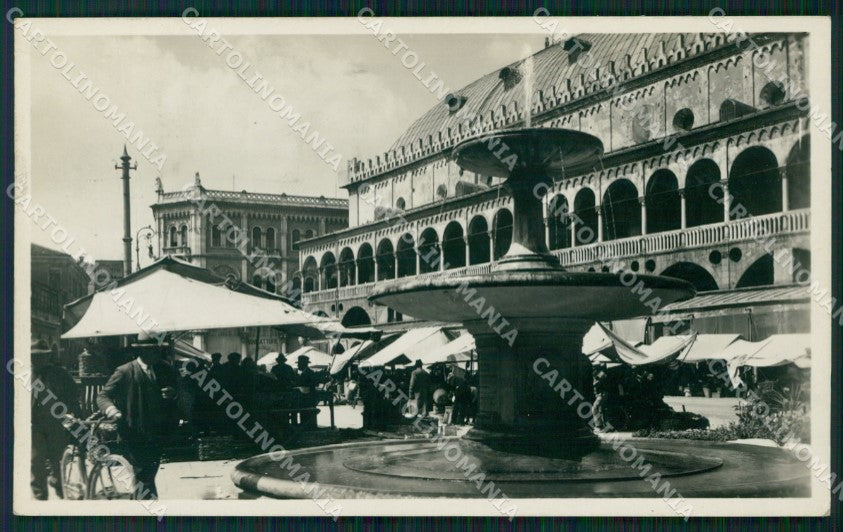 Padova Città Piazza Erbe Palazzo Ragione Mercato Foto cartolina QT3877 – fronte