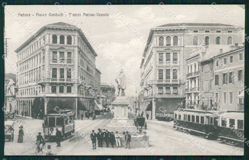 Padova Città Garibaldi Tram cartolina QT3884 – fronte