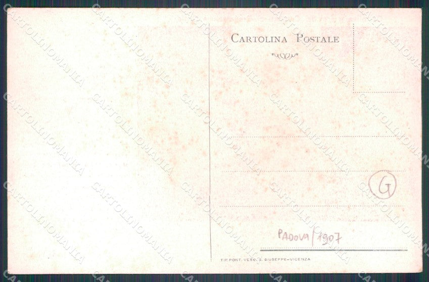 Padova Città Silvestri 1907 cartolina QT3888 – retro