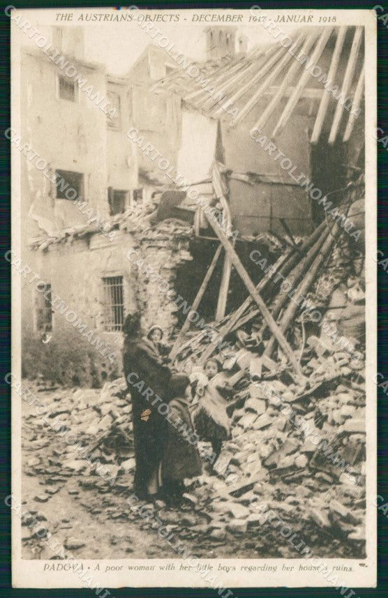 Padova Città Rovine di Guerra cartolina QT3890 – fronte