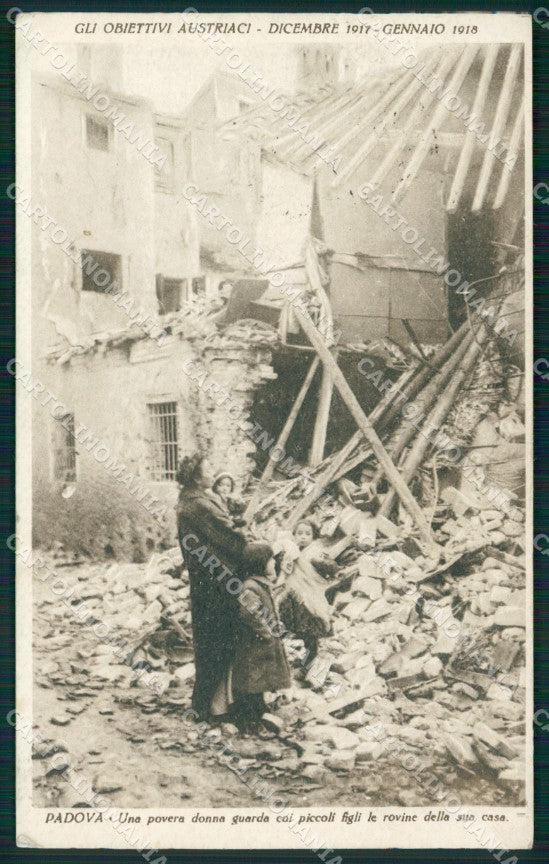 Padova Città Rovine di Guerra cartolina QT3893 – fronte