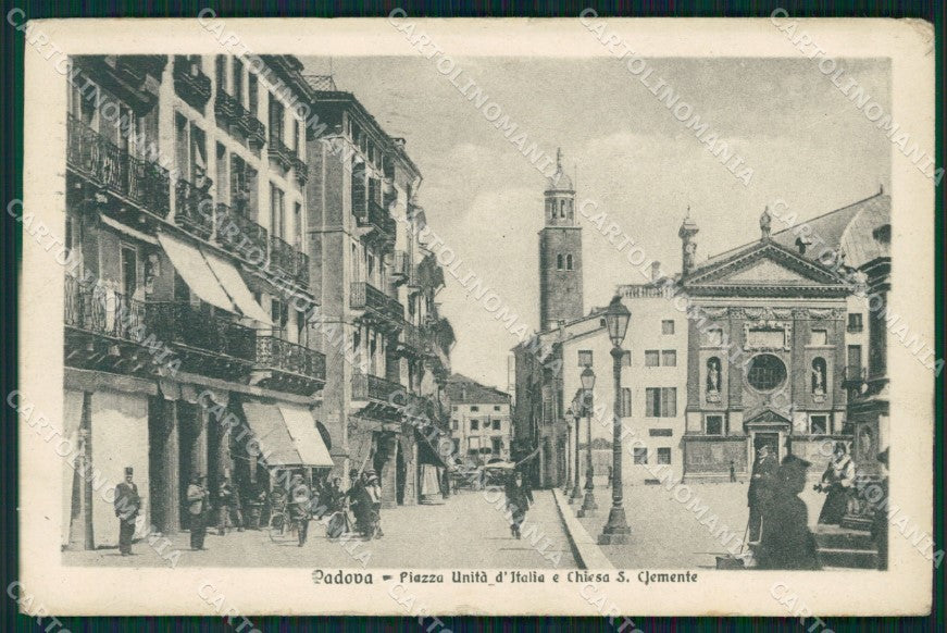 Padova Città Chiesa San Clemente PIEGHINA cartolina QT3894 – fronte