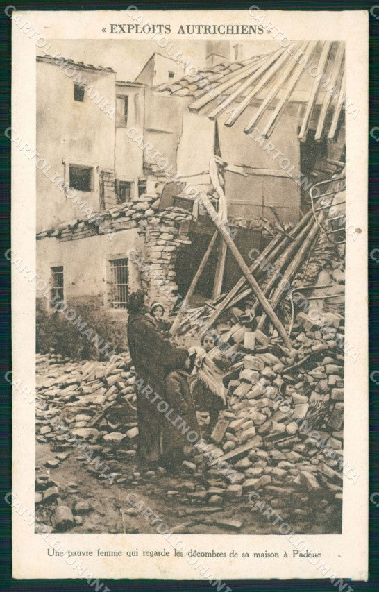 Padova Città Rovie di Guerra cartolina QT3895 – fronte