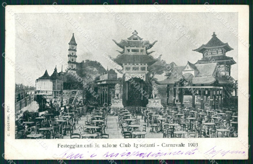 Padova Città Carnevale 1903 PIEGHINE cartolina QT3900 – fronte