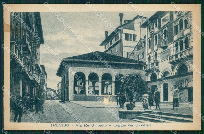 Treviso Città Loggia dei Cavalieri ABRASA cartolina QT3927 – fronte