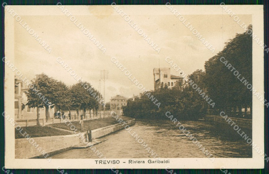 Treviso Città Riviera Garibaldi cartolina QT3929 – fronte