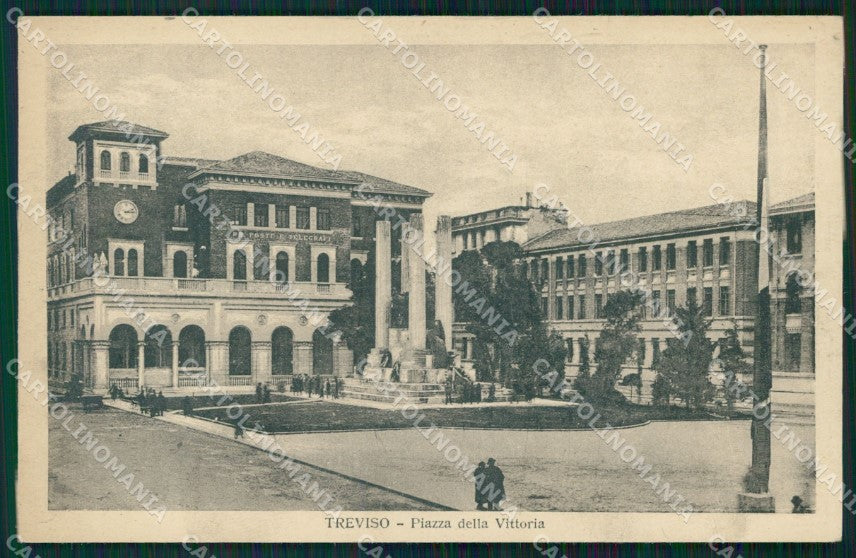 Treviso Città Piazza della Vittoria cartolina QT3939 – fronte