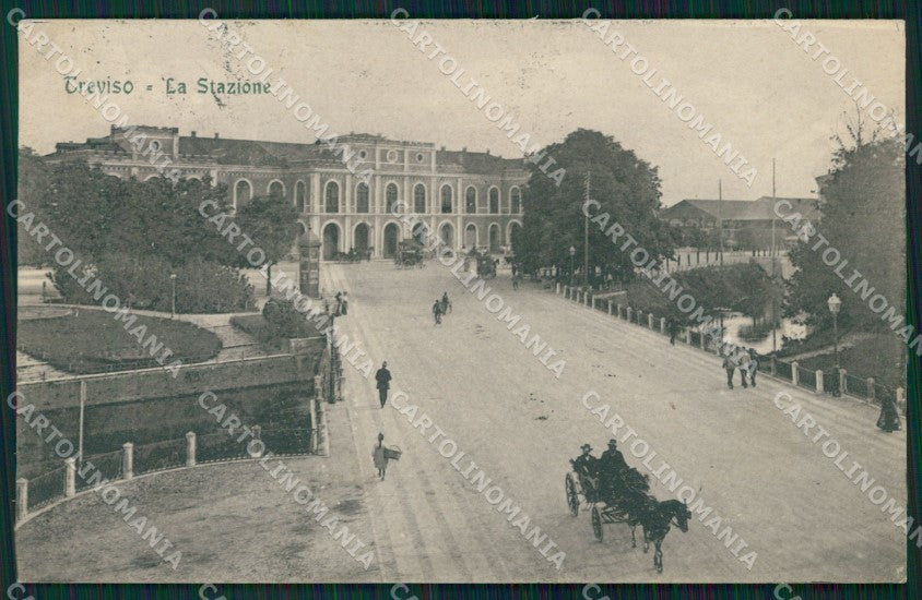 Treviso Città Stazione Carrozze cartolina QT3941 – fronte