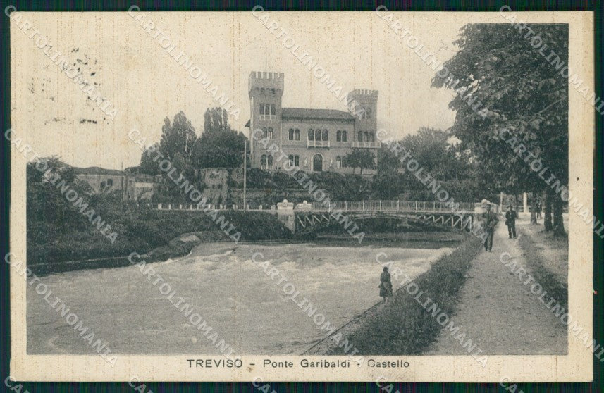 Treviso Città Ponte Garibaldi Castello cartolina QT3949 – fronte