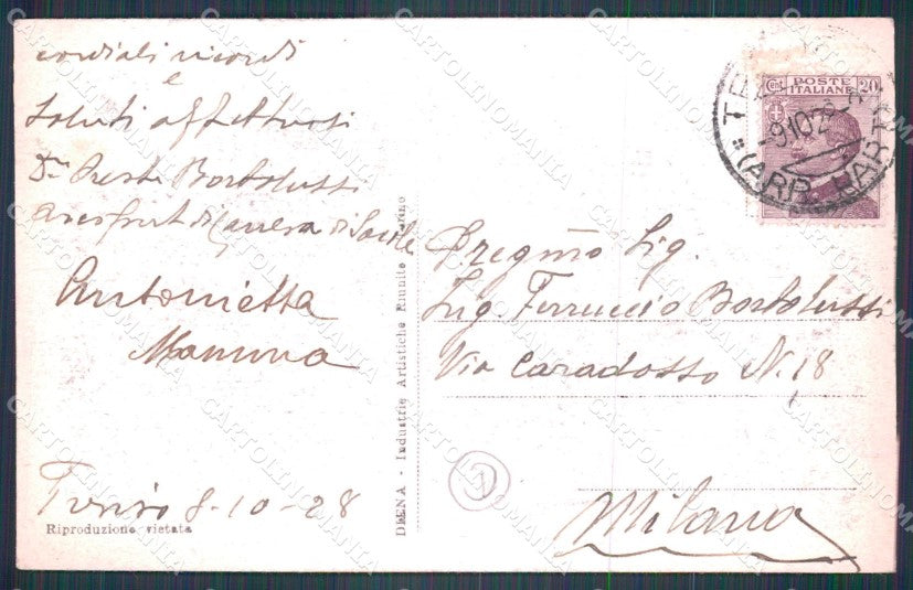 Treviso Città PIEGHINA STRAPPINO cartolina QT3952 – retro
