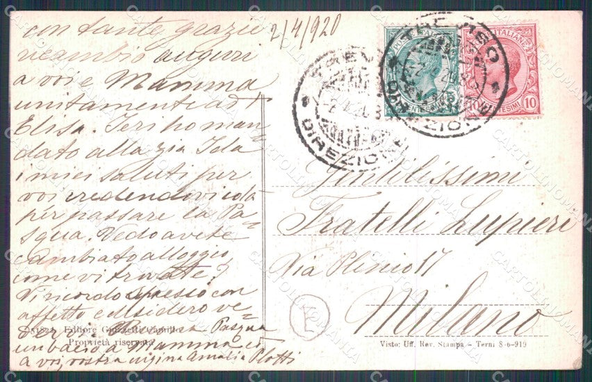 Treviso Città Via Pescatori Rovine di Guerra cartolina QT3956 – retro