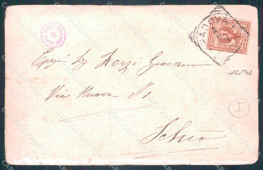 Treviso Città Ponte San Martino 1903 Savoia cartolina QT3962 – retro