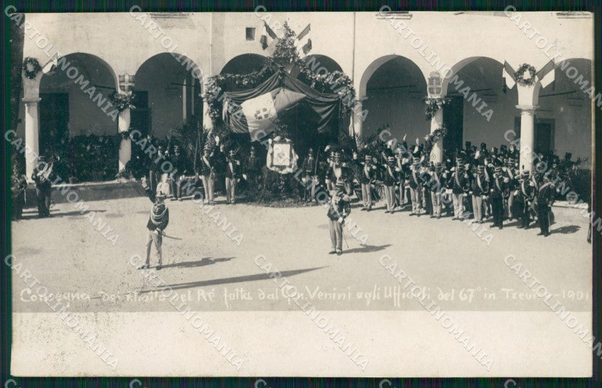 Treviso Città Savoia 1901 Militari 1901 Foto cartolina QT3964 – fronte