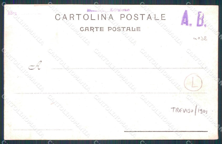 Treviso Città Savoia 1901 Militari 1901 Foto cartolina QT3964 – retro