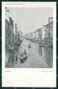 Venezia Chioggia Canale La Vena Barche cartolina QT3972 – fronte
