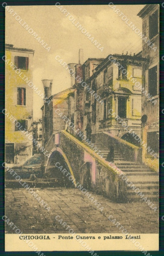 Venezia Chioggia Ponte Caneva cartolina QT3973 – fronte
