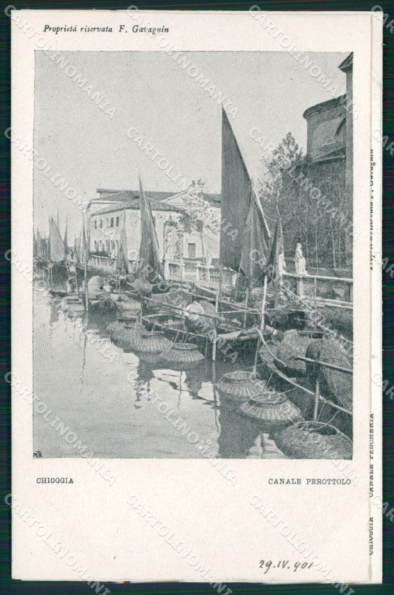 Venezia Chioggia Canale Perottolo cartolina QT3974 – fronte