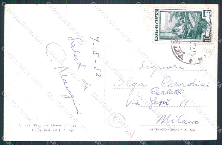 Venezia Chioggia Ponte Garibaldi Barche cartolina QT3979 – retro